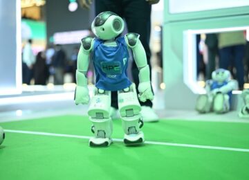 Goal For HPE: Robots Seen Playing Football At GITEX