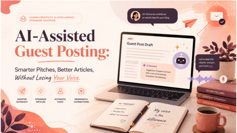 AI-Assisted Guest Posting: Smarter Pitches, Better Articles, Without Losing Your Voice